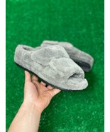 UGG Fluff That Low Mens Slip On Slide Fuzzy Slippers Gray 1124111 CHRC NEW Sz 8 - $74.99