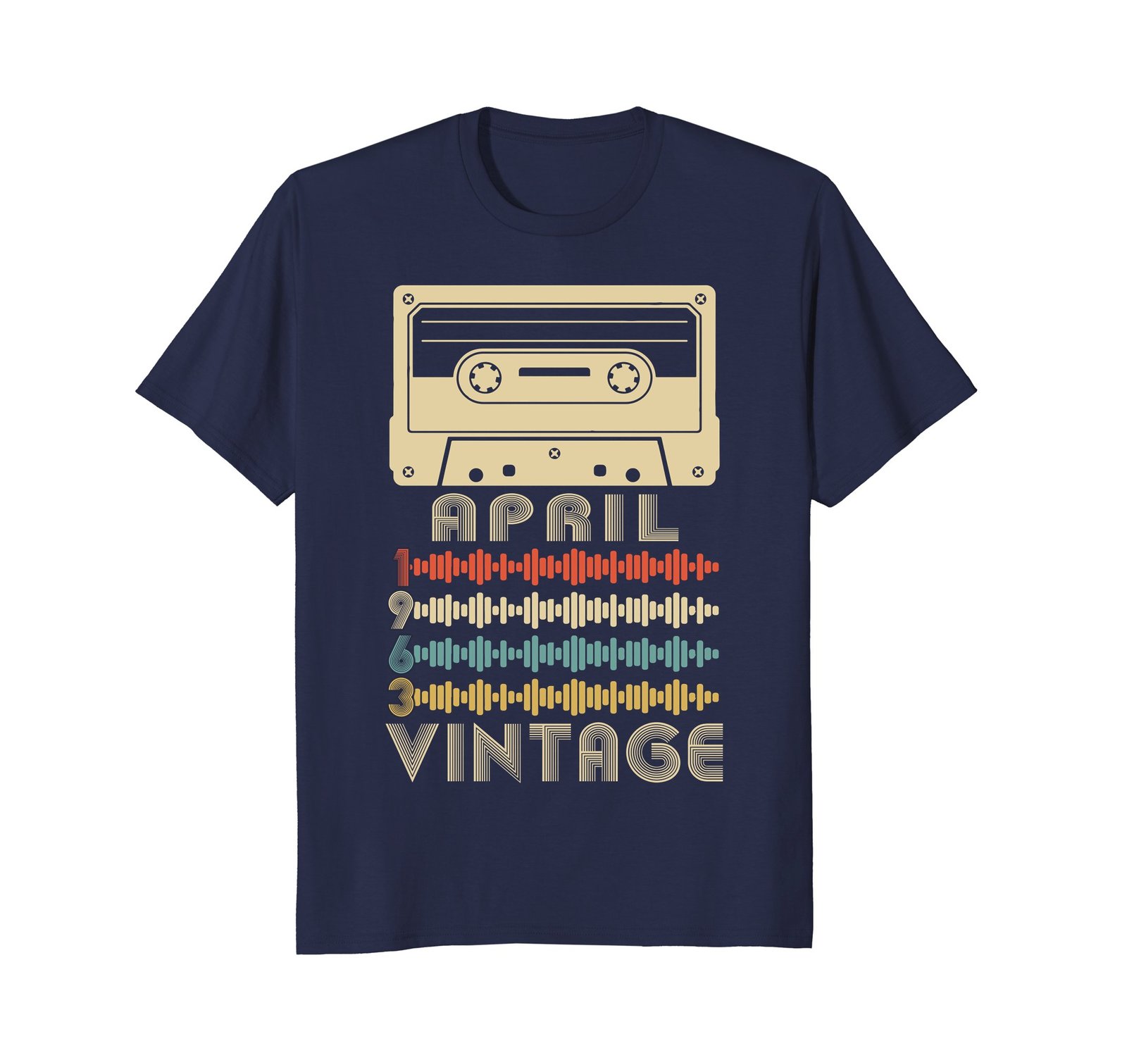 Funny Shirts - Vintage Retro Made In April 1963 55th Birthday Gifts 55 yrs Men