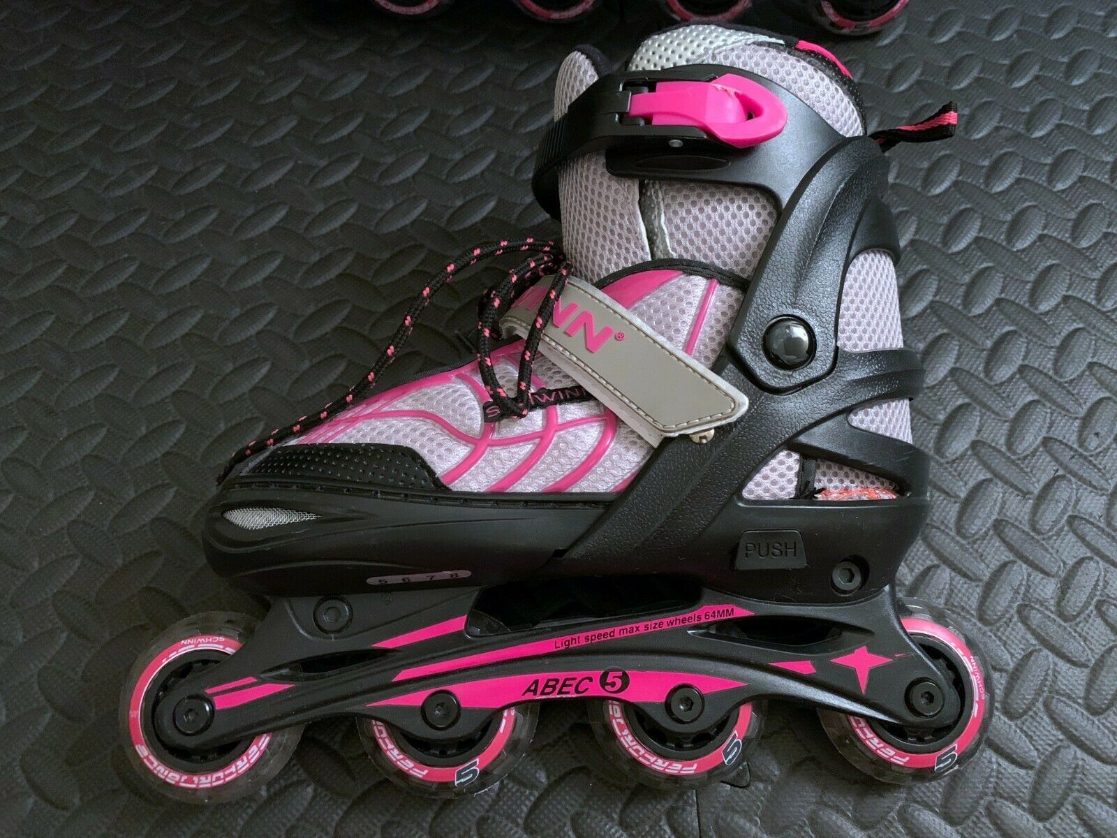 Schwinn Roller Blades Inline Skates Size Youth Girl Women 5-8 Adjustable Pink for sale online 