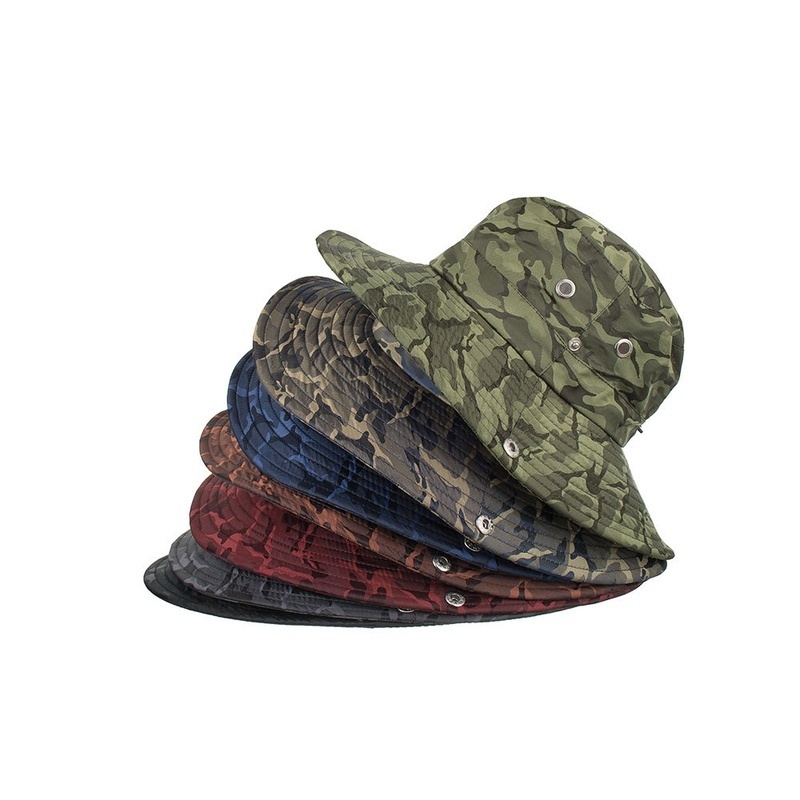 Unbranded - Bucket hat hunting fishing outdoor cap wide brim military unisex sun camo fisher