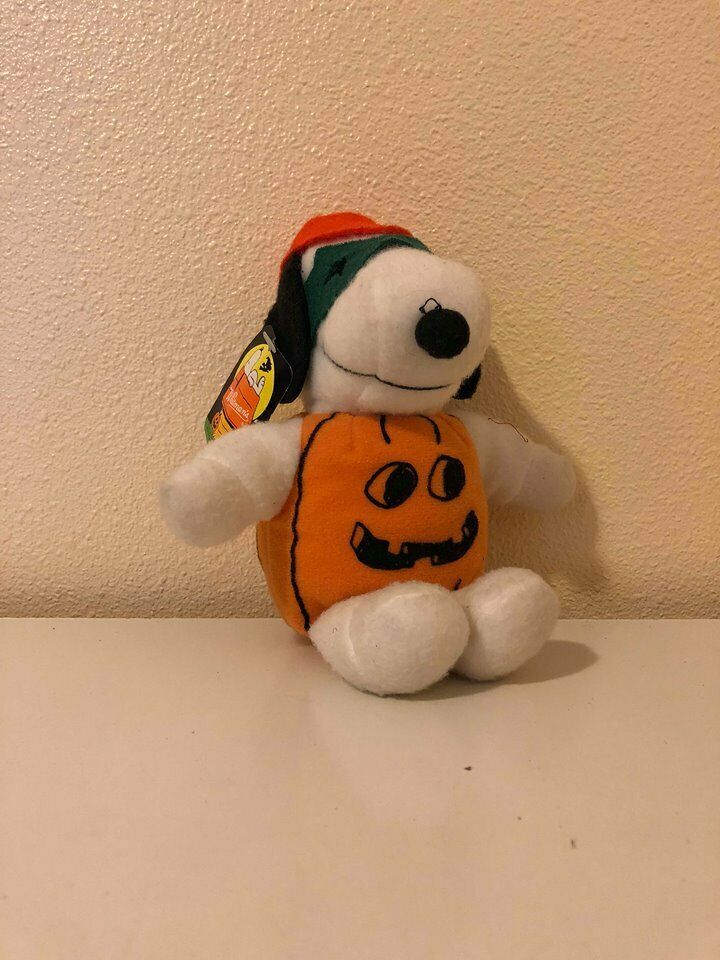 pumpkin snoopy stuffed animal