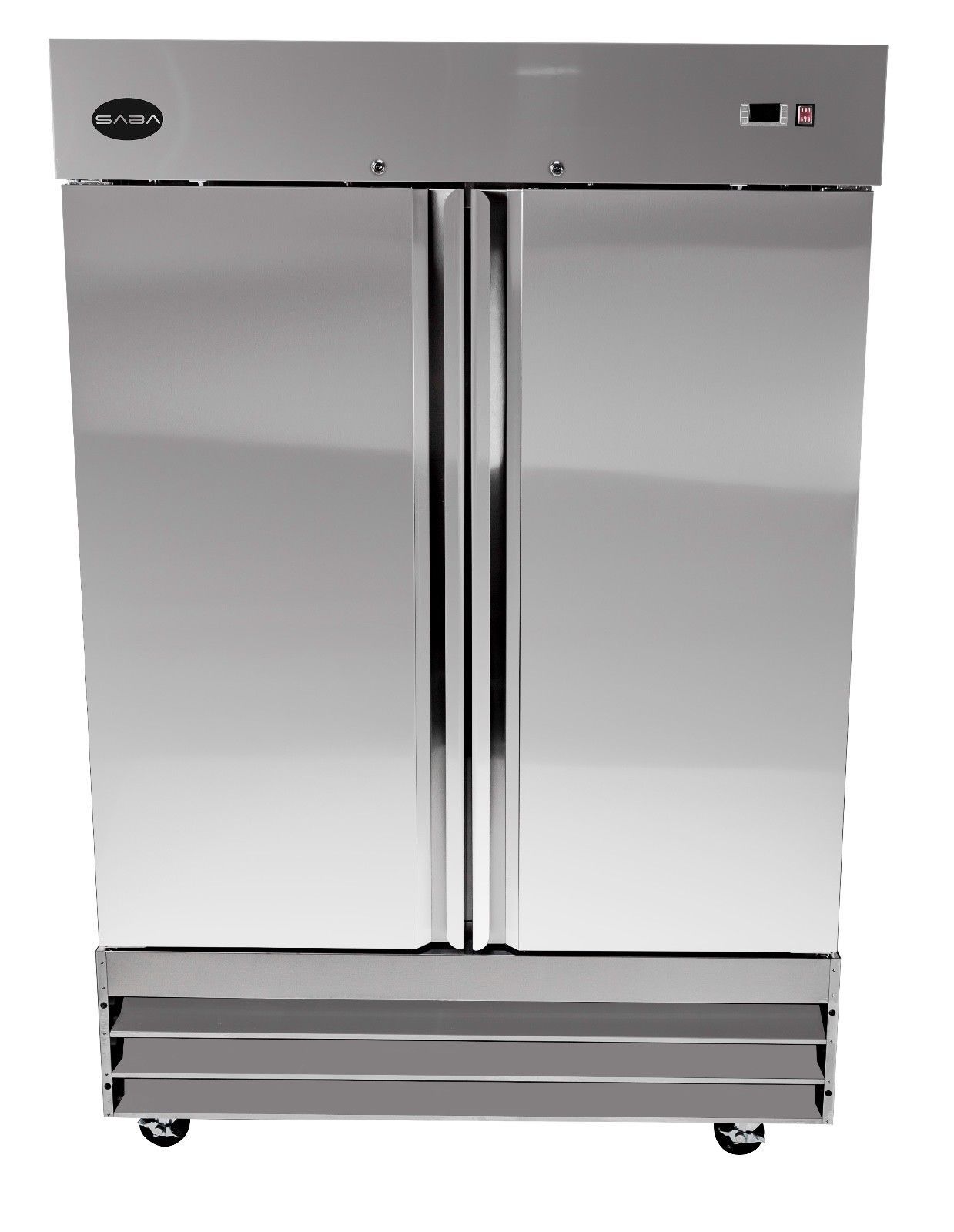 SABA Commercial Upright Freezer, Stainless Steel Freezer Storage (2