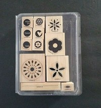Stampin&#39; Up Rubber Stamp Set In The Spotlight 12 Ct Floral Friend Hello ... - $15.95