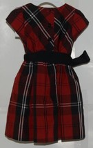 Ralph Lauren Black Red White Plaid Dress Bloomers 2 Piece Set 9 Month image 2