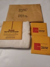Kodak Wratten & Polycontrast Gelatin Filter Lot with Cloth and Lens Tissue Paper - $24.74