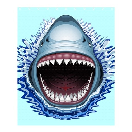 Shower Curtain Shark Jaws Megalodon Spa Cute And 50 Similar Items 151154595