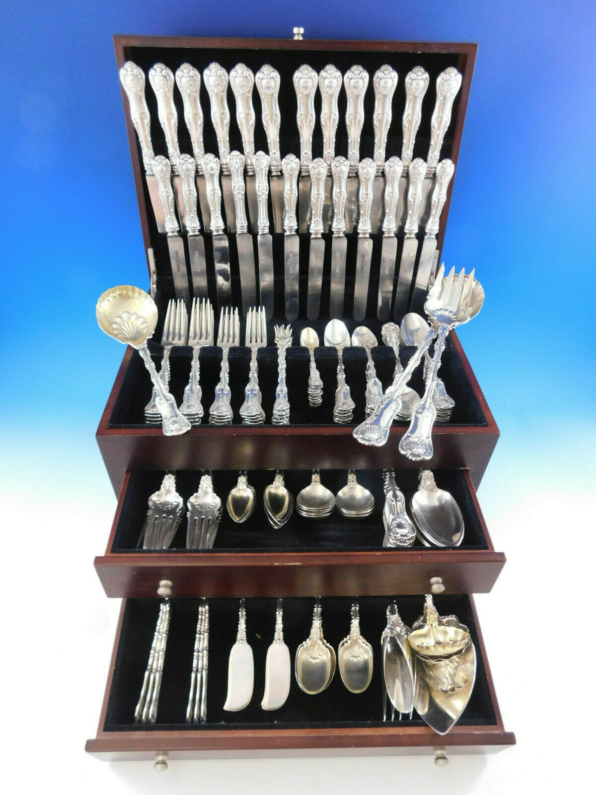 Primary image for Imperial Queen by Whiting Sterling Silver Flatware 12 Set Service 189 Pcs Dinner
