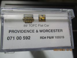 Micro-Trains # 07100592 Providence & Worcester 89' TOFC Flat Car N-Scale image 5