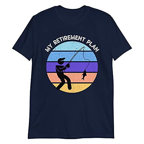 PersonalizedBee My Retirement Plan Fishing T-Shirt | Retired Funny Humor Fishing