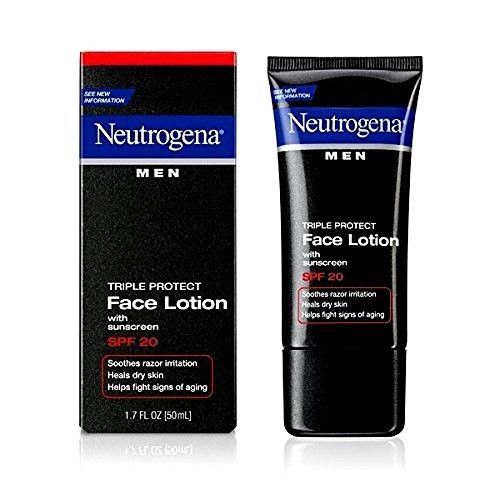 Neutrogena Men Skin Care Face Wash & Shave Gel & Face Lotio Gift Set