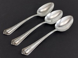 Wm Rogers WENTWORTH 3 Serving Spoons Tablespoons 8-1/2" Monogrammed Silverplate  - $19.79