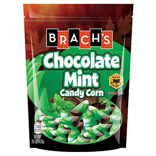 Brach's Chocolate Mint Candy Corn 15 ounce Bag Pack of 3 Chocolate