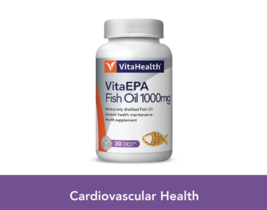 1 X VitaHealth VitaEPA Fish Oil 1000mg 30's Supports Cardiovascular Health  - $29.89