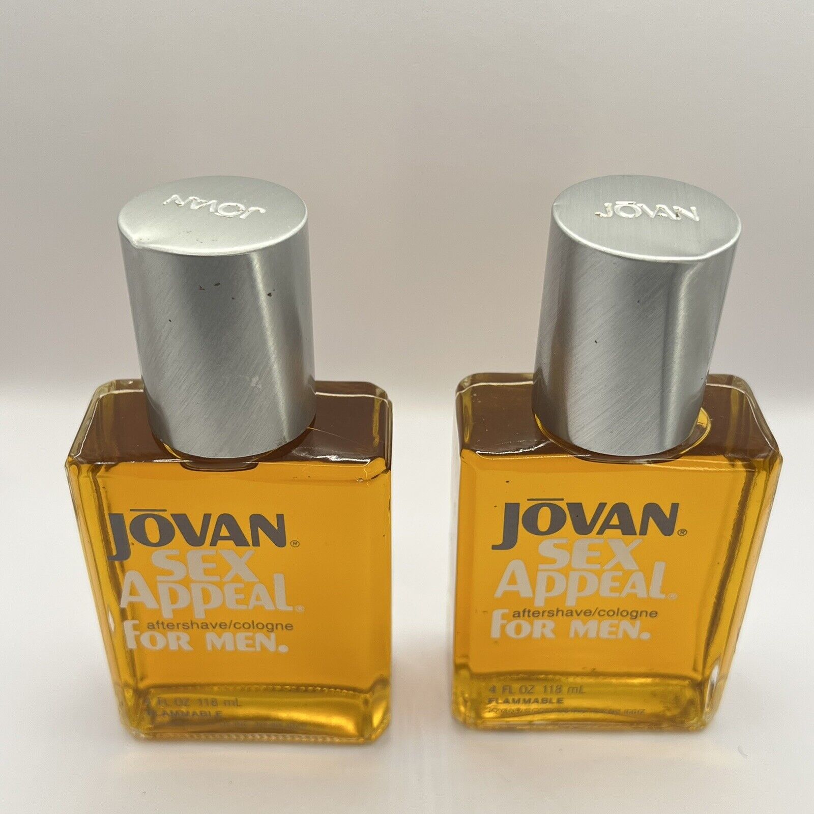 Jovan Sex Appeal Aftershave /Cologne for Men 4 fl oz original 90s 2 New