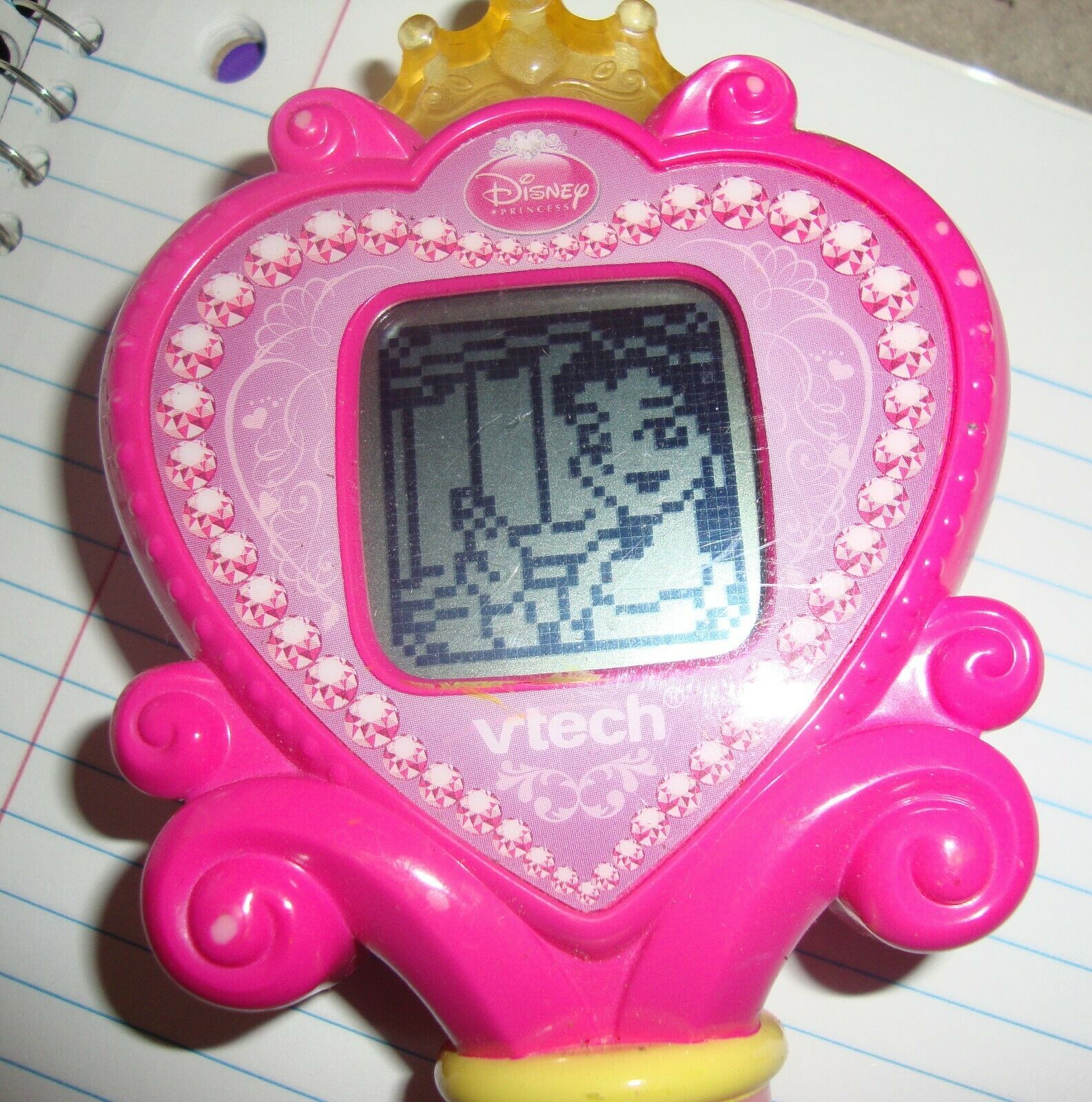 Disney Princess Pink Magic Wand Vtech Game Learning System 1173 Works