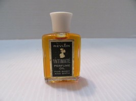 Vintage Revlon Intimate Perfume Oil For Body and Bath 1/4 Ounce-Full - $16.95
