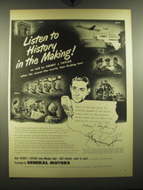 1949 General Motors Advertisement - ABC Your Land and Mine with Henry J. Taylor - $14.99
