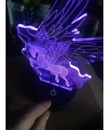 LED Night Light Unicorn- Desk Lamp Gifts US. Interchangeable 3d display ... - $17.17