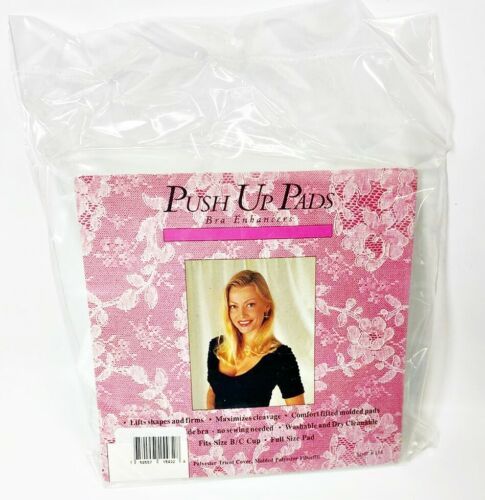 Lot of 2 Allary Style #154 Push up Pads Bra Enhancers, White