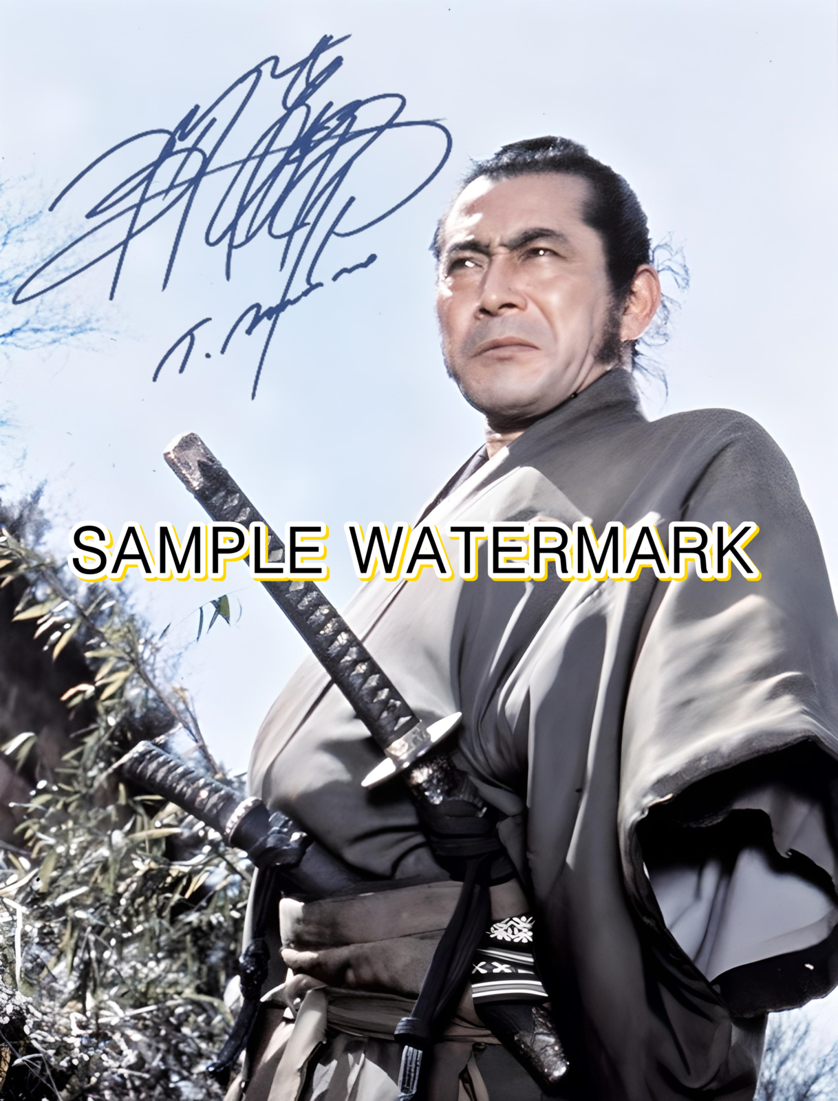 Toshiro Mifune photo signed - Never before seen -C1 - Photography