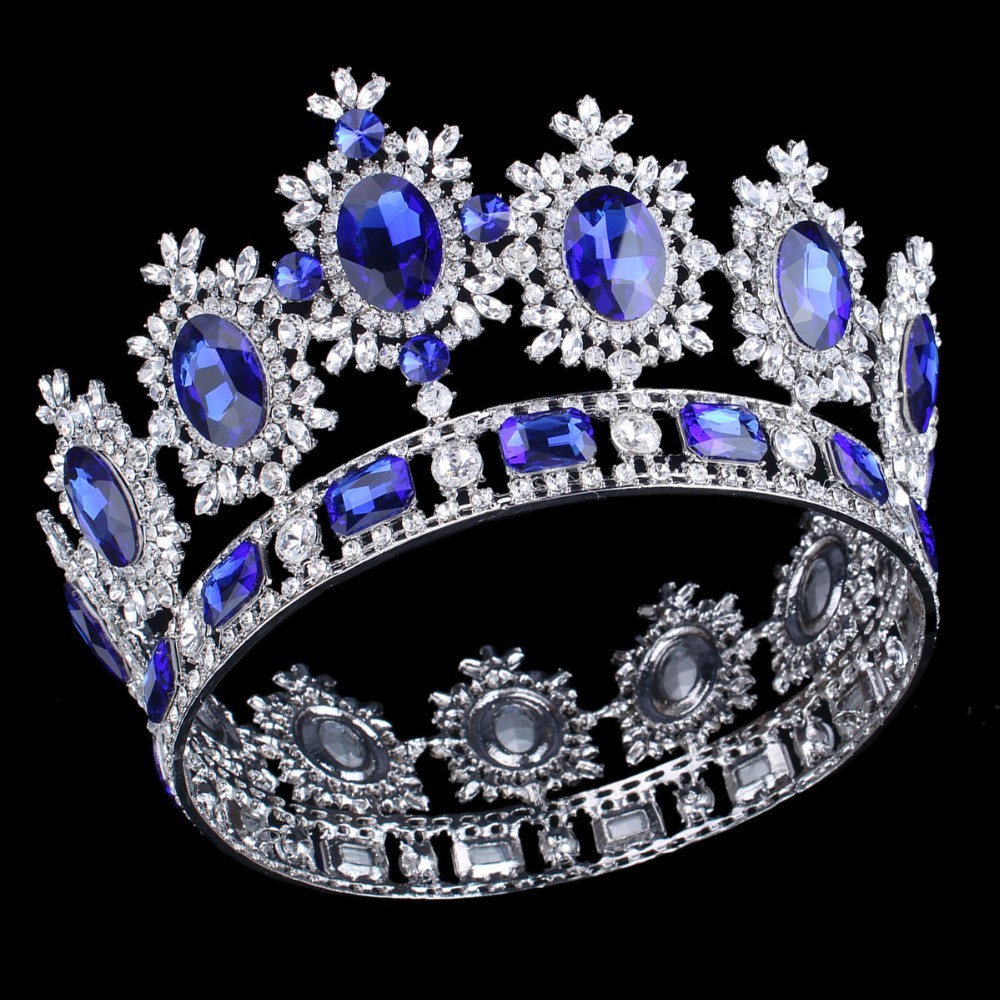 Bling Bridal royal Queen/King crown, rhinestone tiara bridal head Crown ...