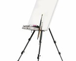 Easel Of Aluminium For Painting With Stand For Brushes Lightweight And Stable