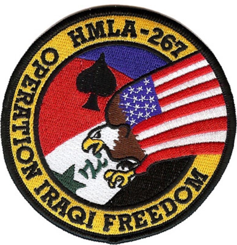 USMC HMLA 267 Marine Light Attack Helicopter Squadron Patch Army