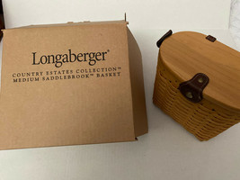 2001 Longaberger Country Estates Collection Medium Saddlebrook Basket New in Box - $89.99