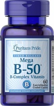 Puritan's Pride Vitamin B-50 Complex Timed Release - 60 Caplets - $26.68