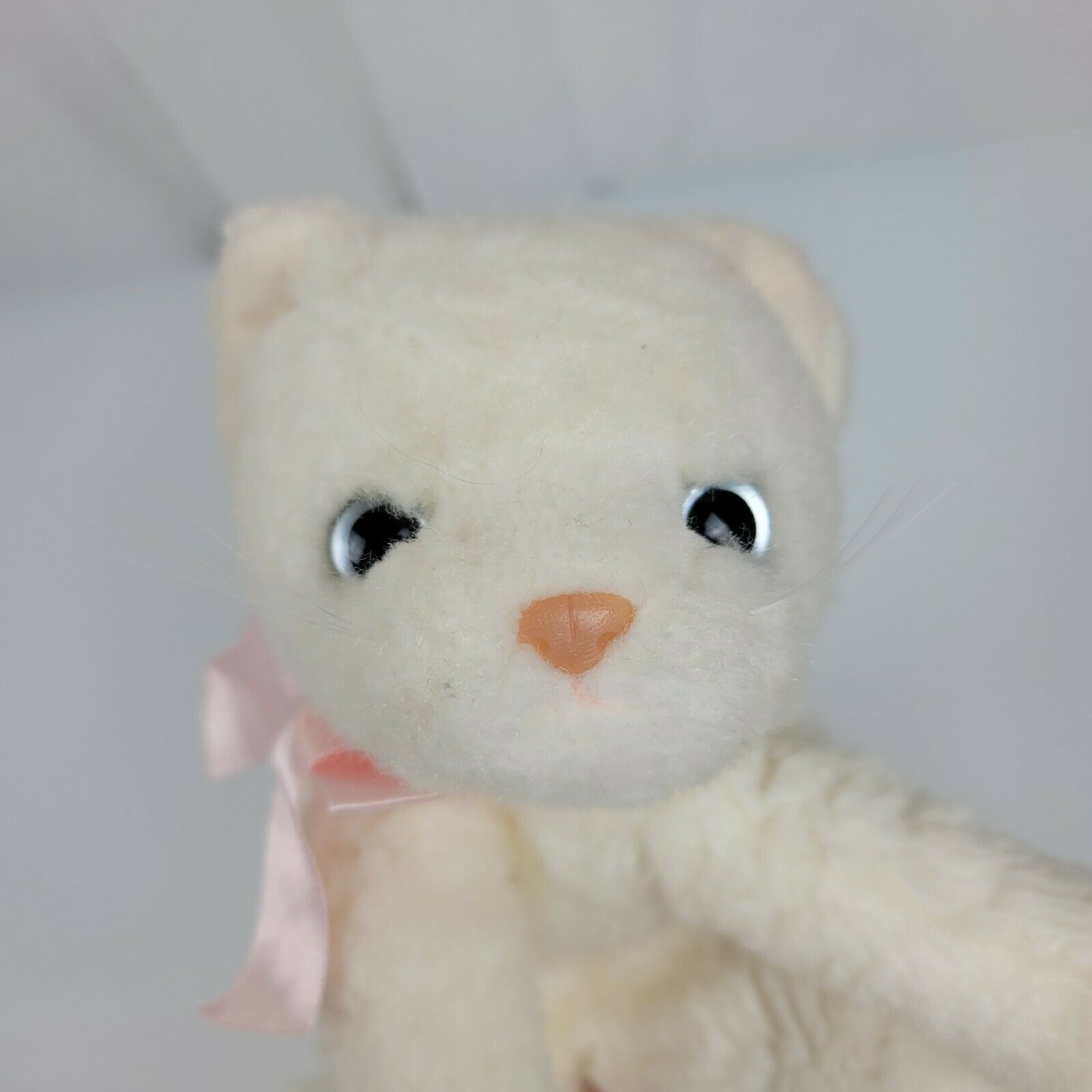 Ty Classic Sugar Cat Plush Soft Fluffy White Persian Kitty Heart Tag 2002 Beanie for sale online 