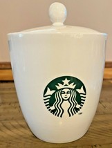 Starbucks Ceramic Canister Sugar Coffee Tea Cookie 2013 Airtight Jar Lid... - $36.62