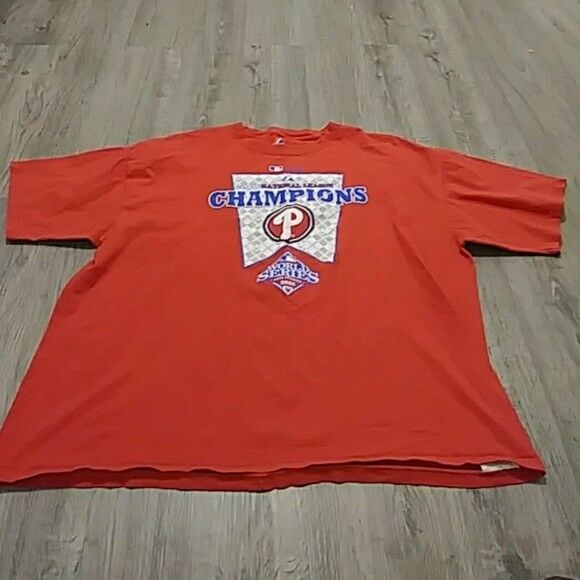 Majestic Philadelphia Phillies 2008 World Series Champions MLB T-Shirt XXL - $17.32