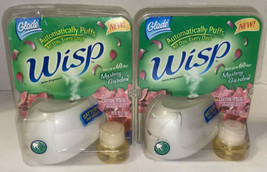 2 New Glade Wisp Automatic Puffs Home Fragrancers W/ Mystery Garden Scented Oil - $65.45