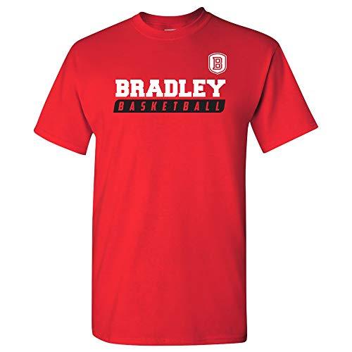 AS08 - Bradley University Braves Basketball Slant T-Shirt - 2X-Large ...