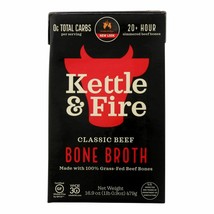 Kettle &amp; Fire Beef Bone Broth  - Case Of 6 - 16.9 Oz - $57.96