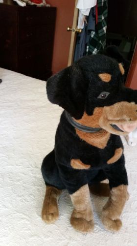 stuffed rottweiler puppy