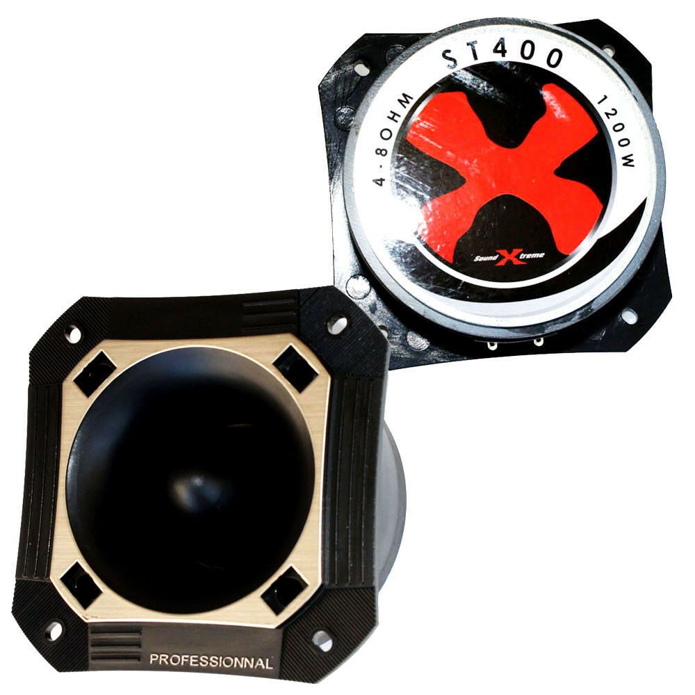 SoundXtreme ST400 High Performance 4.5/" Super Bullet Tweeter 1200W Max 1/" Coil
