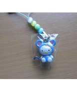 Hello Kitty Japanese Zodiac Mouse Netsuki Gotouchi Cell Phone Bag Charm ... - $9.97