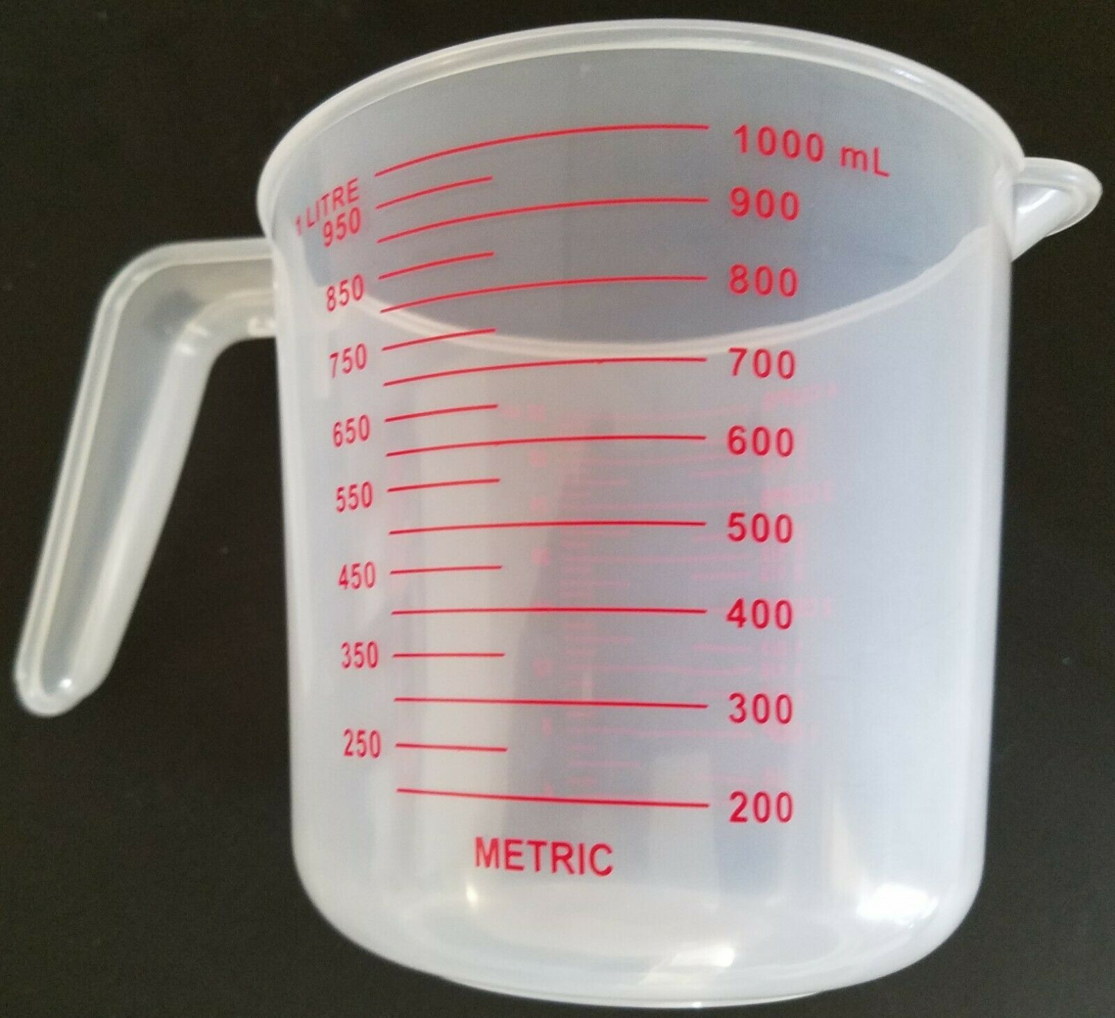 4 Cup 1 Liter Measuring Cups Polypropylene Calibrated In Oz And ML 1 