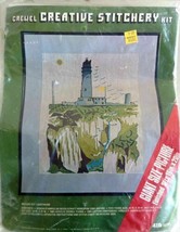 Lighthouse Crewel Embroidery Kit 1975 Vogart Creative Stitchery 16" x 20" NIP - $18.80