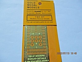 Gold Medal Models # 160-47 Modern Box Car Details. 6 Car set N-Scale image 1