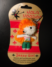 Nola Voodoo Key Chain 2015 Jazzy Girl Protects You Twist Tied on Card - $8.99