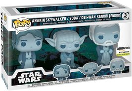 Funko Pop Star Wars: Across The Galaxy Force Ghost 3 Pack, Anakin, Yoda, OBI-Wan image 1