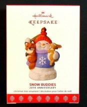 2017 Hallmark Snow Buddies 20th Anniversary Ornament Snowman Cardinal Fo... - $28.90