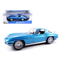 1965 Chevrolet Corvette Blue Metallic 1/18 Diecast Model Car by Maisto 31640b... - $56.69