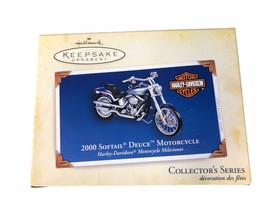 Hallmark Keepsake Ornaments Harley-Davidson 2000 Softail Deuce Motorcycl... - $26.21