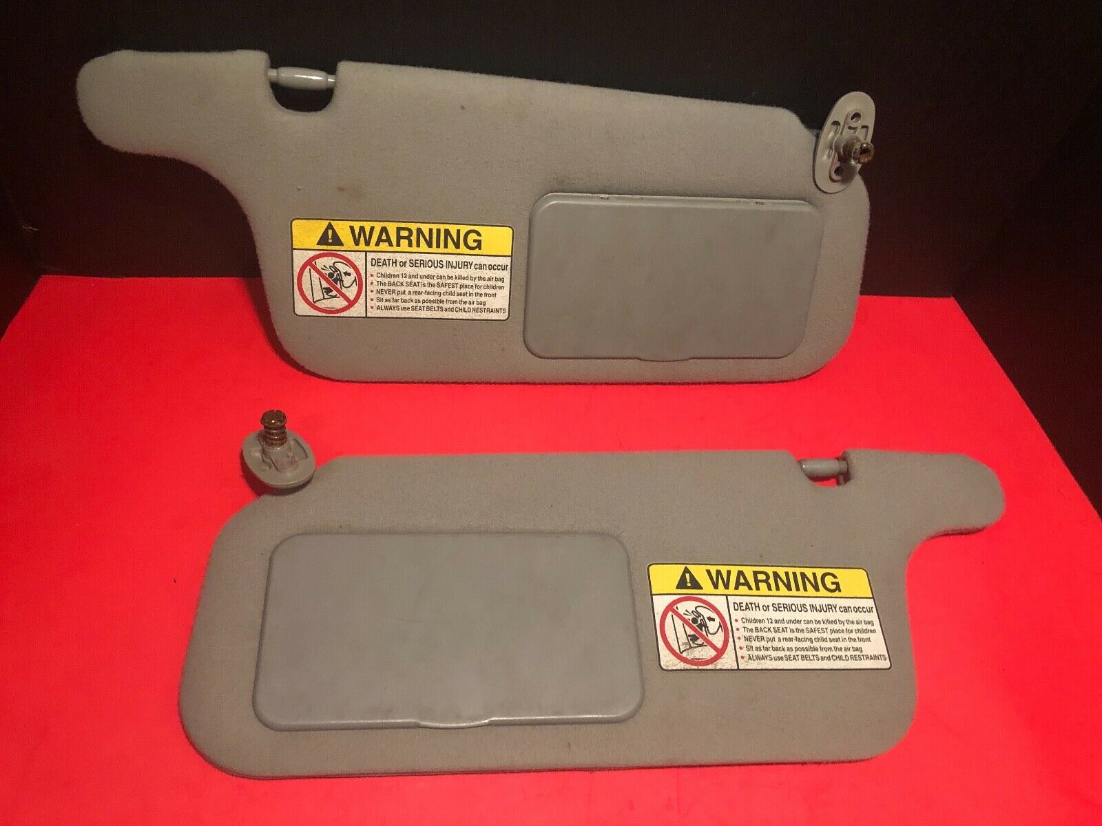 HONDA CIVIC 1996 96 1997 97 1998 98 1999 99 2000 SUN VISOR SET OEM GRAY ...