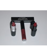 MAC Cosmetics 3 PCS Lip Gloss Lipglass Lustre Lipstick Set - $29.99