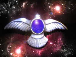 HAUNTED NECKLACE SPREAD YOUR WINGS &amp; FLY EMPOWERING MAGICK GOLDEN ROYAL ... - $129.11