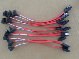 10 NEW Serial Red ATA SATA Hard Drive HD 6&quot; Data Cable Straight to 90 De... - $5.47